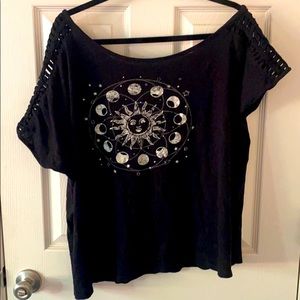 Torrid Cold Shoulder Celestial Shirt